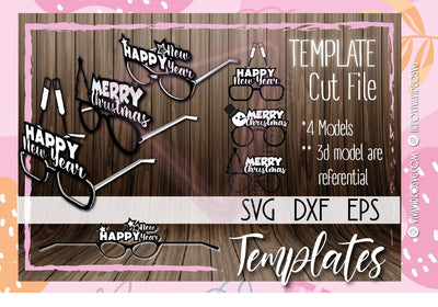 🎄Christmas&New Year Sunglasses Happy hour🎄 3D Paper Marcel Lopez Torge 