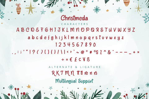 Christmeda - Playful Display Font Font Alpaprana Studio 