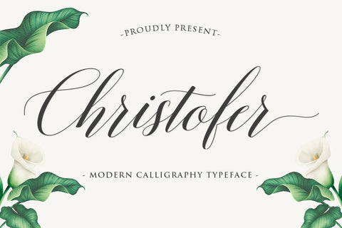 Christofer Script Font Straight.co 