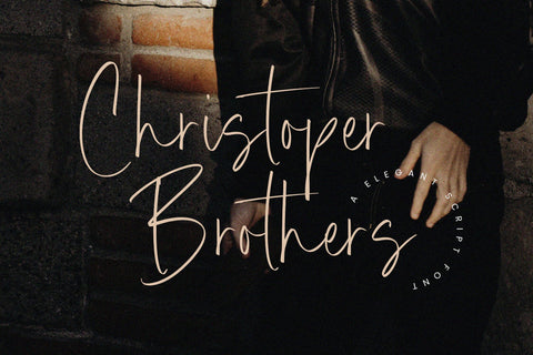 Christoper Brothers - Handwritten font Font Timur type 