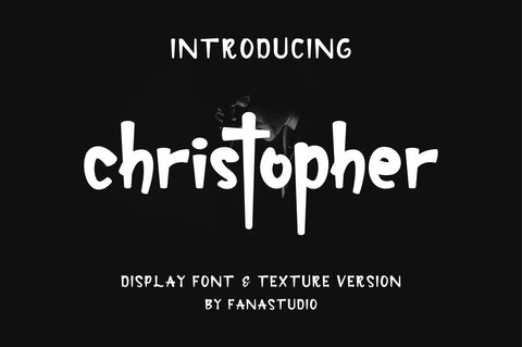 christopher-display font and texture version Font Anastasia 