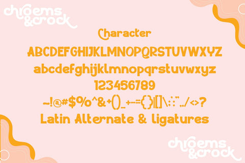 chroems and crock Font JH-CreativeFont 