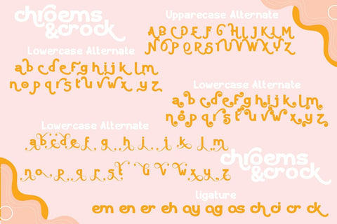 chroems and crock Font JH-CreativeFont 