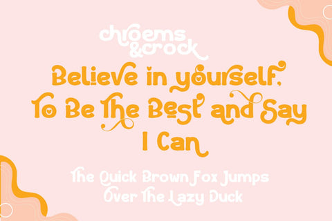 chroems and crock Font JH-CreativeFont 