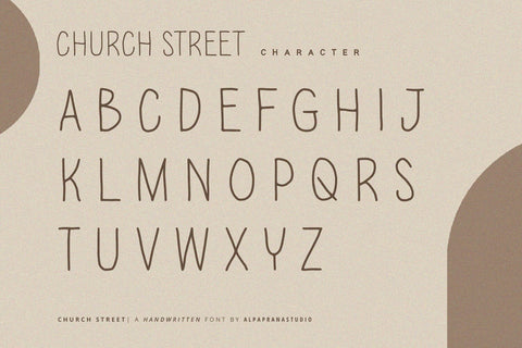 Chruch Street - Handwritten Font Font Alpaprana Studio 