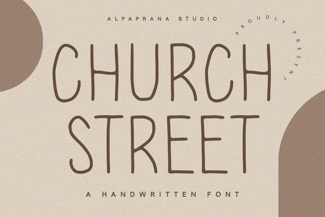 Chruch Street - Handwritten Font Font Alpaprana Studio 