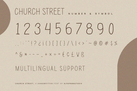 Chruch Street - Handwritten Font Font Alpaprana Studio 