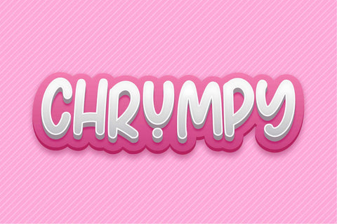 Chrumpy - Fun Display Font Font Typobia 