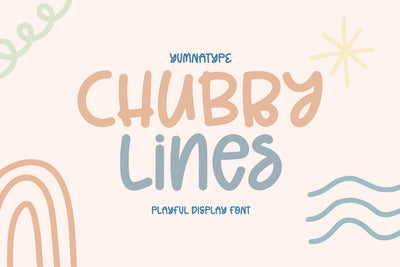 Chubby Lines Font yumnatype 