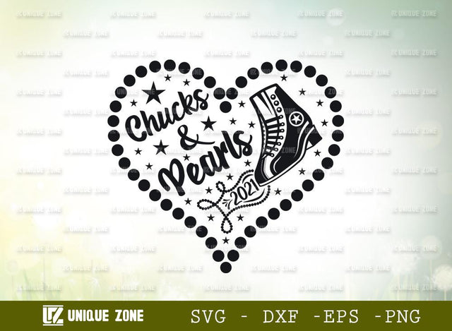Chucks And Pearls 2021 | Chuck And Pearly | Typography Design | T-shirt Design SVG Unique Zone 