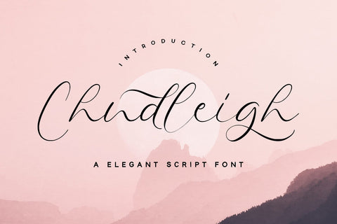 Chudleigh - Script Font Font Alpaprana Studio 