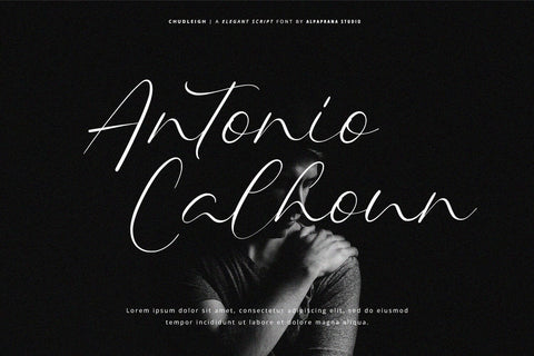 Chudleigh - Script Font Font Alpaprana Studio 