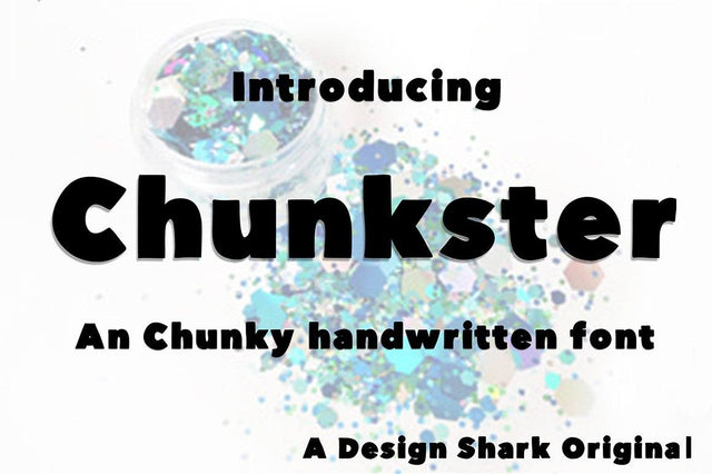 Chunkster Font Design Shark