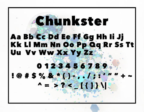 Chunkster Font Design Shark 