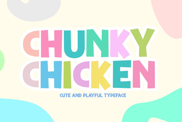 Chunky Chicken Font Hayletter Creative 