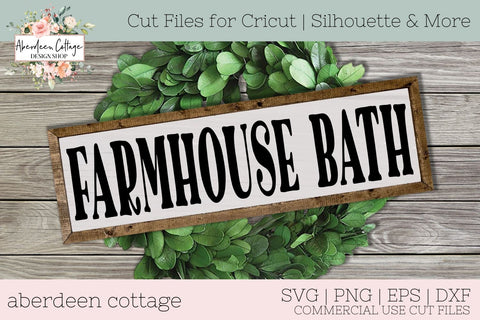 Chunky Farmhouse Signs Typography SVG Mini Bundle SVG Aberdeen Cottage 