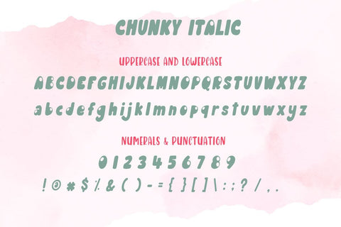 Chunky Font Font AnningArts Design 
