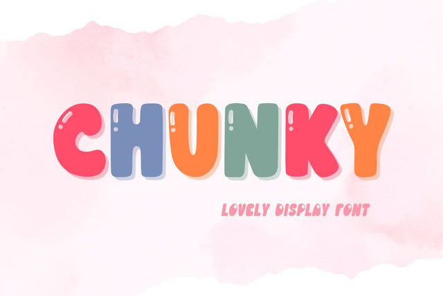 Chunky Font Font AnningArts Design 