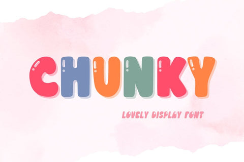 Chunky Font Font AnningArts Design 