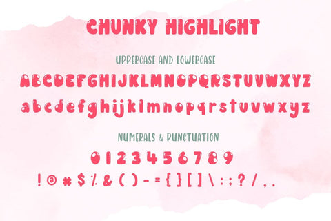Chunky Font Font AnningArts Design 
