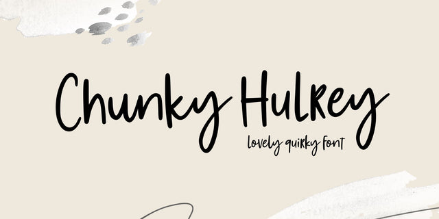 Chunky Hulrey Font Allouse.Studio 
