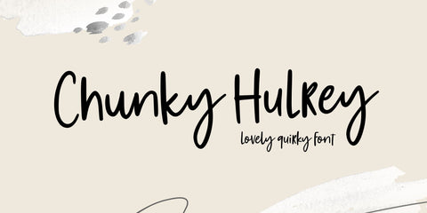 Chunky Hulrey Font Allouse.Studio 