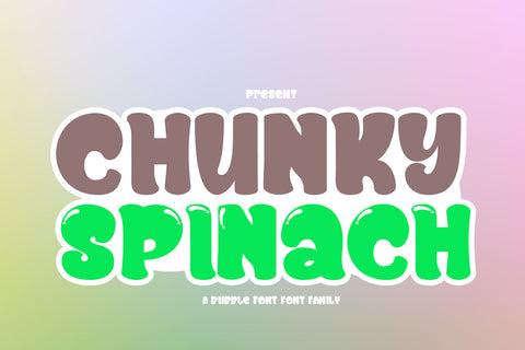 Chunky Spinach Family Font JH-CreativeFont 
