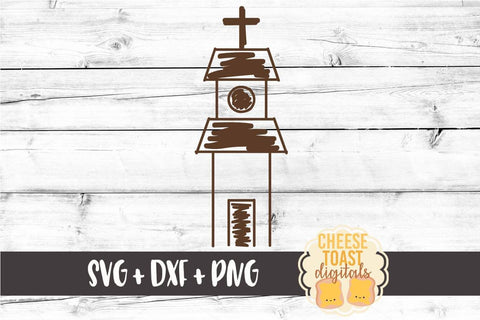 Church - Religious Chapel SVG PNG DXF Cut Files SVG Cheese Toast Digitals 