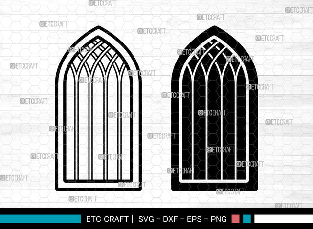 Church Windows SVG, Church Windows svg, Gothic Windows Icon Svg, Gothic Windows Svg, Arch Windows Svg, Windows svg, Church Windows SVG ETC Craft 
