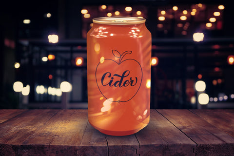 Cider calligraphy lettering and hand drawn apple SVG LaBelezoka 