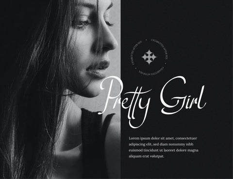 Cigarettes Modern Script Font inferno.studio3 