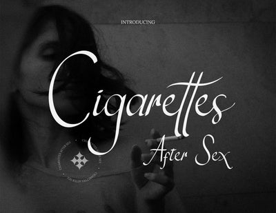 Cigarettes Modern Script Font inferno.studio3 