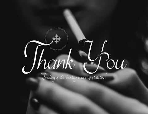 Cigarettes Modern Script Font inferno.studio3 