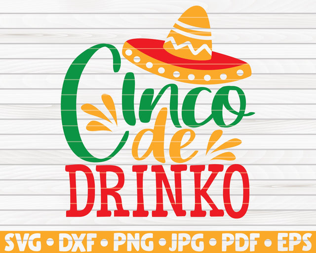 Cinco de drinko SVG | Cinco de mayo quote SVG HQDigitalArt 