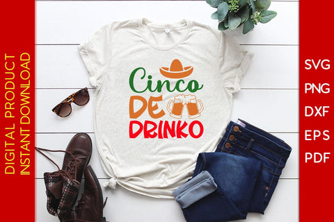 Cinco De Drinko SVG PNG PDF Cut File SVG Creativedesigntee 