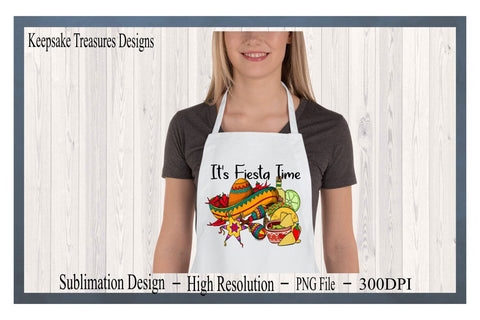 Cinco De Mayo, It's Fiesta Time, Mexican Holiday, May 5th Fiesta Design, Sublimation PNG, Digital Design Sublimation Keepsake Treasures Designs LLC. 