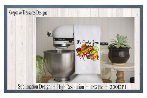 Cinco De Mayo, It's Fiesta Time, Mexican Holiday, May 5th Fiesta Design, Sublimation PNG, Digital Design Sublimation Keepsake Treasures Designs LLC. 