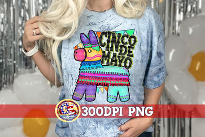 Cinco de Mayo Pinata PNG Sublimation Greedy Stitches 