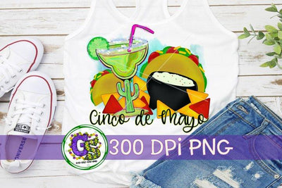 Cinco de Mayo PNG for Sublimation Sublimation Greedy Stitches 