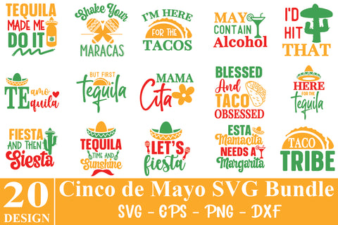 Cinco de Mayo Quotes Bundle SVG Svgcraft 