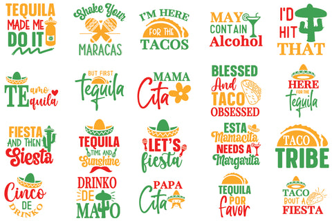 Cinco de Mayo Quotes Bundle SVG Svgcraft 