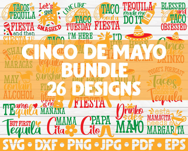 Cinco de Mayo SVG Bundle | 26 designs SVG HQDigitalArt 
