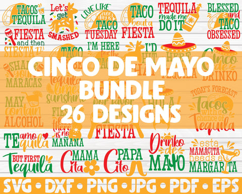 Cinco de Mayo SVG Bundle | 26 designs SVG HQDigitalArt 