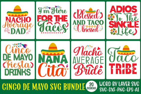 Cinco De Mayo SVG Bundle, fiesta svg, sombrero svg, maracas svg, margarita svg, tacos svg, svg designs, svg quotes, svg sayings, SVG Rafiqul20606 