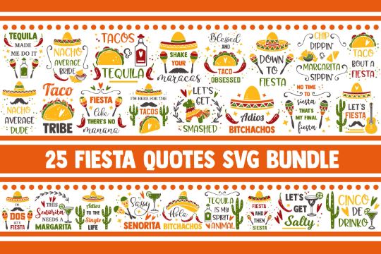 Cinco de Mayo SVG Bundle, fiesta svg, sombrero svg, maracas svg, margarita svg, tacos svg, svg designs, svg quotes, svg sayings, tequila svg SVG James 