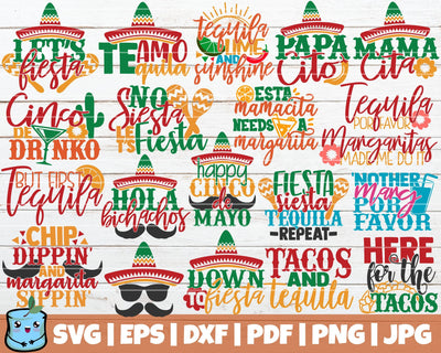 Cinco De Mayo SVG Bundle SVG MintyMarshmallows 