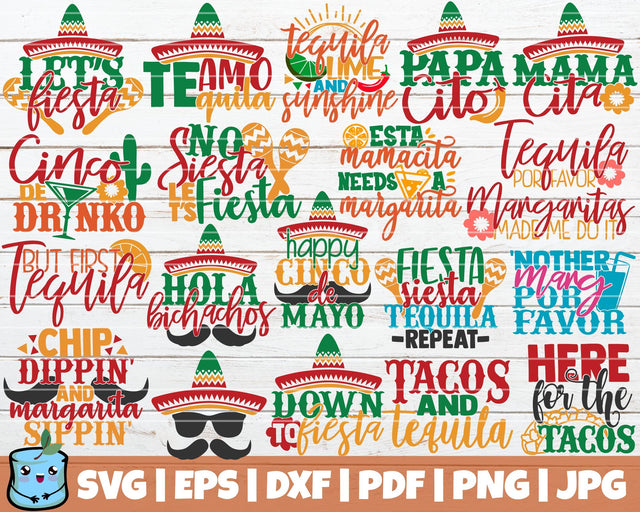 Cinco De Mayo SVG Bundle SVG MintyMarshmallows 
