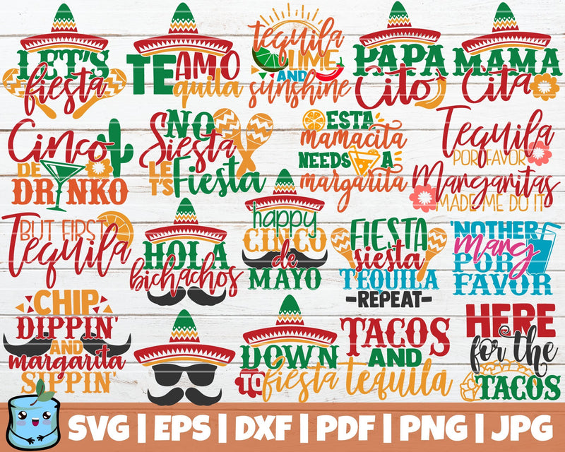 Cinco De Mayo SVG Bundle SVG MintyMarshmallows 