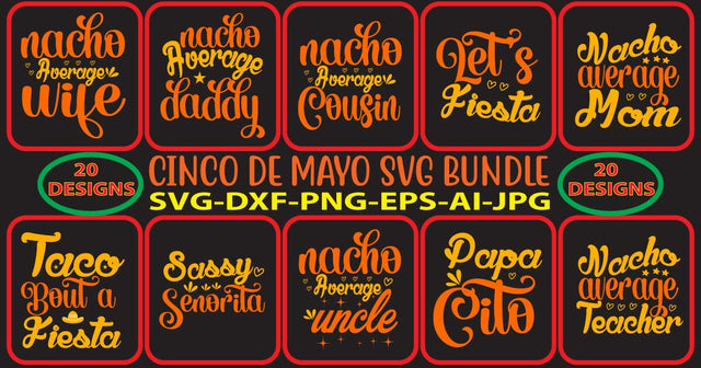 Cinco De Mayo SVG Bundle SVG Syaman 