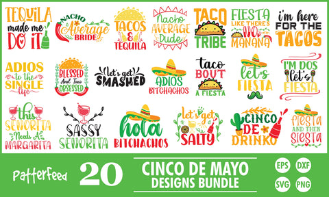 Cinco De Mayo SVG Designs Bundle SVG PatternFeed8 